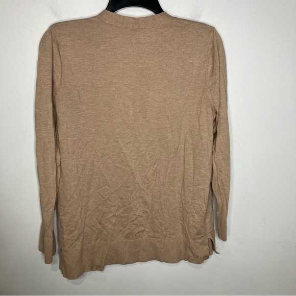 Loft outlet oatmeal/tan cardigan size large petite - Picture 4 of 5